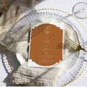 Monogramme vintage | Menu Mariage