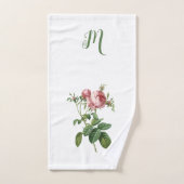 Monogramme vintage Rose (Serviette à main)