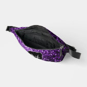 Monogramme violet faux parties scintillant (Ouvrir)