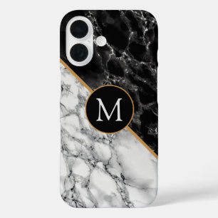 Monogramme Votre Lettre Marbre coque iphone