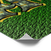 Monogramme Votre Nom Initial A Daisies Poster (Coin)