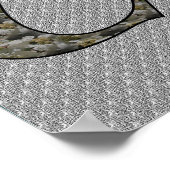 Monogramme Votre Nom Initial C Hydrangea Poster (Coin)