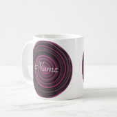 Monogramme Votre Nom Plum Swils Mug (Devant gauche)