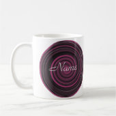 Monogramme Votre Nom Plum Swils Mug (Gauche)