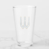 Monogramme W - Verre de 16 oz (Dos)