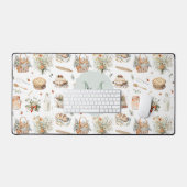 Monogramme Whimsical Floral Strawberry Country (Clavier et souris)