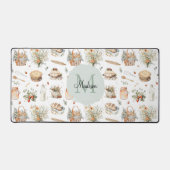Monogramme Whimsical Floral Strawberry Country (Recto)