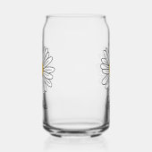 Monogramme White Daisy Floral Doodle Kids (Gauche)