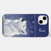 Monogramme White Wolf Howling (Verso Horizontal)