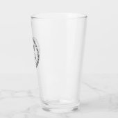 Monogramme X - Style viking - Verre à pinte (Gauche)