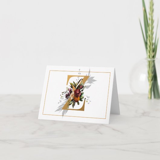 Monogramme Z Or Monogramme Floral (Devant)