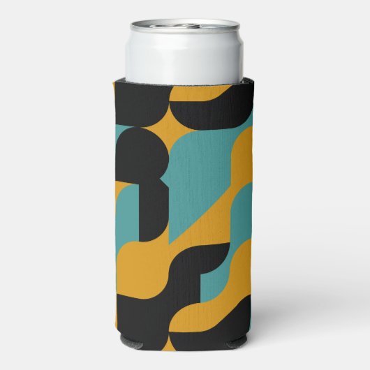 Monogrammed Abstract Patroon Gepersonaliseerd (Seltzer Achterkant)