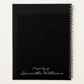 Monogrammed Animal Pattern Planner (Achterkant)