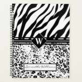 Monogrammed Animal Pattern Planner (Voorkant)