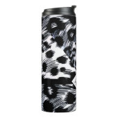 Monogrammed Animal Print Thermosbeker (Gedraaid links)