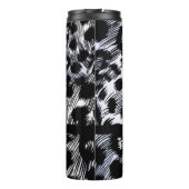 Monogrammed Animal Print Thermosbeker (Achterkant)