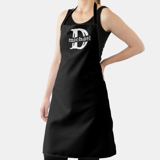 Monogrammed Apron, Personalized Name Initial Chef  Schort (Insitu)