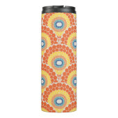 Monogrammed Art Deco Egeïsche Zomer Stralende Mand Thermosbeker (Achterkant)