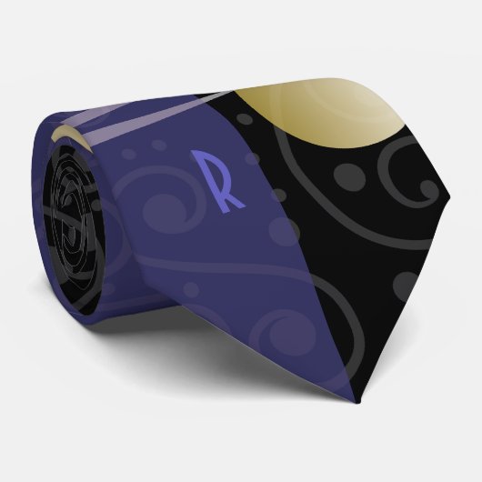 Monogrammed Art Deco Stropdas (Opgerold)