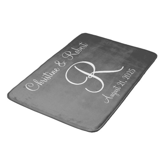 Monogrammed badmat (Gekanteld)