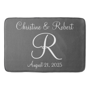 Monogrammed badmat