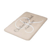 Monogrammed badmat (Gekanteld)