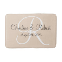 Monogrammed badmat