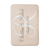 Monogrammed badmat (Voorkant Verticaal)