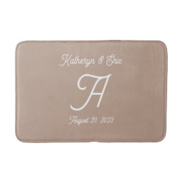 Monogrammed badmat