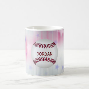 Monogrammed Baseball Koffiemok
