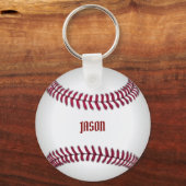 Monogrammed Baseball Sleutelhanger (Voorkant)