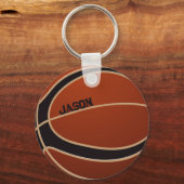Monogrammed Basketball Sleutelhanger (Voorkant)