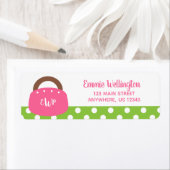 Monogrammed Bermuda Bag Return Address Labels (Insitu)