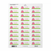 Monogrammed Bermuda Bag Return Address Labels (Full Sheet)