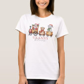 Monogrammed bijpassende familie kerst Shirten T-shirt (Voorkant)