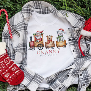 Monogrammed bijpassende familie kerst Shirten T-shirt