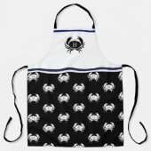 Monogrammed Black and White Crab Nautical Schort (Voorkant)
