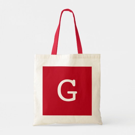 Monogrammed boek liefhebbers zo veel boeken tote bag (Achterkant)