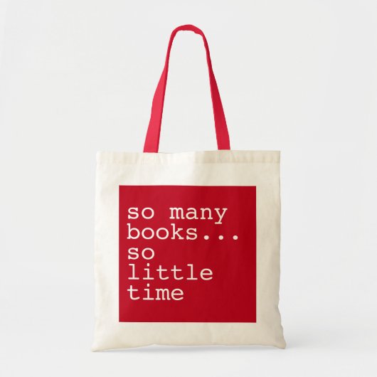 Monogrammed boek liefhebbers zo veel boeken tote bag (Voorkant)