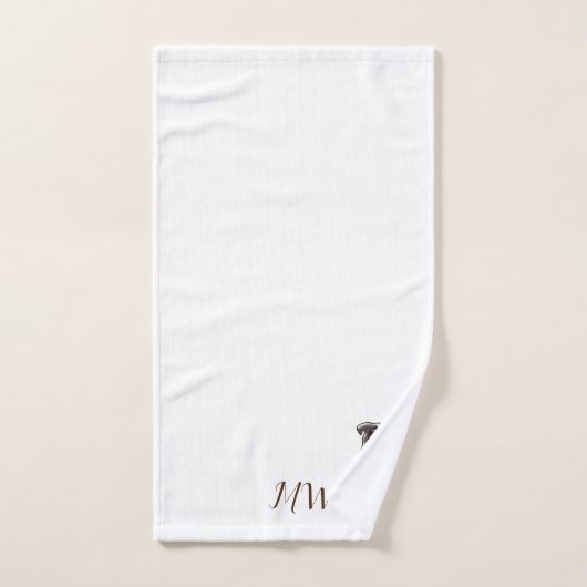 Monogrammed Boxer Dog Design Bad Handdoek (Handdoek)