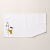 Monogrammed British Bulldog Design Bad Handdoek (Handdoek)