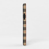 Monogrammed Brown Black en Red Buffalo Case-Mate iPhone Case (Achterkant/rechts)