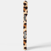 Monogrammed Bruin Luipaard Patroon Modern Chic Case-Mate iPhone Case (Achterkant / Rechts)