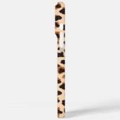 Monogrammed Bruin Luipaard Patroon Modern Chic Case-Mate iPhone Case (Achterkant / Links)