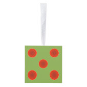 Monogrammed Bunco Dice Kerstfeestdag Kubus Ornament (Rechts)