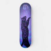 Monogrammed Cat Skateboard (Voorkant)