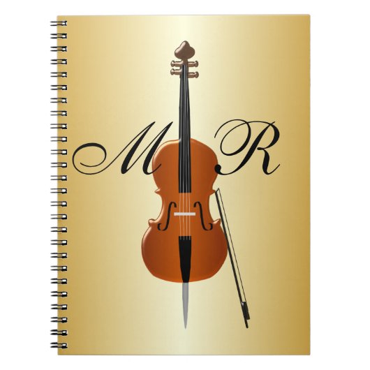 Monogrammed Cello Notitieboek (Voorkant)
