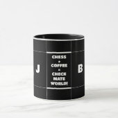 Monogrammed Chess & Coffee Mok (Midden)