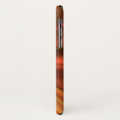 Monogrammed Copper Red Abstract Fractal Case-Mate iPhone Case (Achterkant/links)