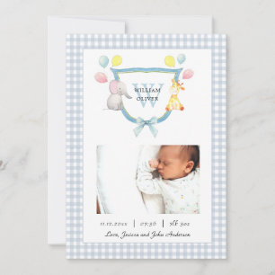 Monogrammed Crest met waterverf Aankondiging